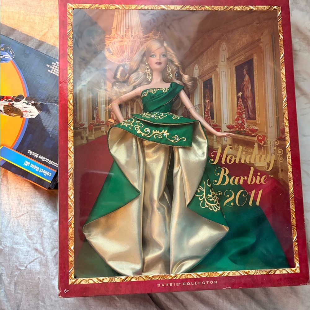 Barbie Collector in Green and Gold Gown